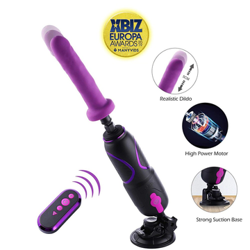 HISMITH Pro Traveler 2.0 Mini Sex Machine / App Remote Control KlicLok Sex Machine Gun with Suction Cup and Silicone Dildo - EVE's SECRETS